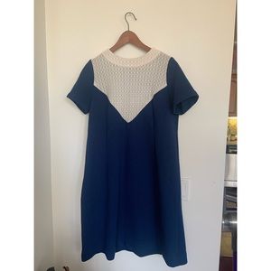 Gorgeous blue floral print Vintage dress